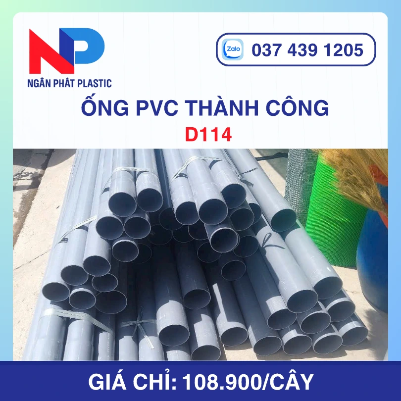 Ống uPVC D114 Thành Công